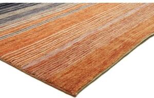 Tappeto Cromopura Geometrico Arancione Blu 170x247 Cm