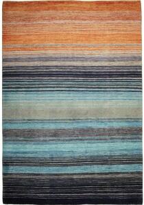 Tappeto Cromopura Geometrico Arancione Blu 170x247 Cm