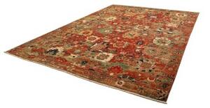 Tappeto Zigler Fine Stilizzato Rosso Ruggine Verde Salvia 274x355 Cm