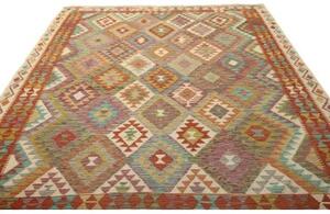 Tappeto Kilim Geometrico Multicolore 204x290 Cm