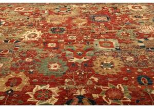 Tappeto Zigler Fine Stilizzato Rosso Ruggine Verde Salvia 274x355 Cm