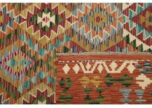Tappeto Kilim Geometrico Ruggine Multicolore 153x208 Cm