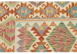 Tappeto Kilim Geometrico Avorio Multicolore 120x179 Cm