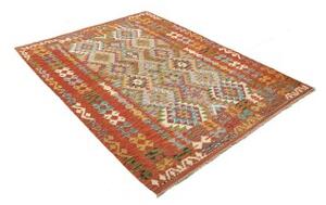 Tappeto Kilim Geometrico Ruggine Multicolore 153x208 Cm