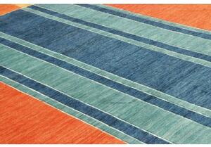 Tappeto Mosaic Geometrico Arancione Blu 196x286 Cm