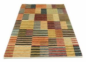 Tappeto Mosaic Geometrico Beige Rosso Mattone 125x179 Cm