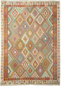 Tappeto Kilim Geometrico Multicolore 204x290 Cm