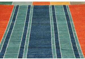Tappeto Mosaic Geometrico Arancione Blu 196x286 Cm