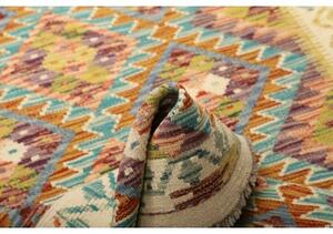 Tappeto Kilim Geometrico Multicolore Beige 103x155 Cm