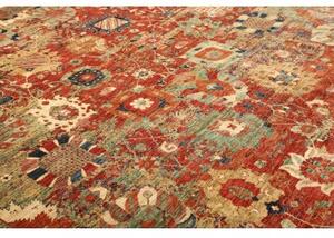 Tappeto Zigler Fine Stilizzato Rosso Ruggine Verde Salvia 274x355 Cm