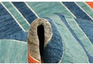 Tappeto Mosaic Geometrico Arancione Blu 196x286 Cm