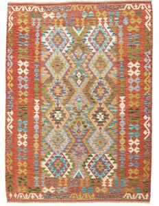 Tappeto Kilim Geometrico Ruggine Multicolore 153x208 Cm