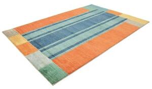 Tappeto Mosaic Geometrico Arancione Blu 196x286 Cm
