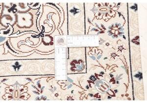 Tappeto Nain 9la Medaglione Floreale Blu Azzurro Avorio 106x153 Cm