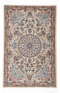 Tappeto Nain 9la Medaglione Floreale Avorio Beige 63x96 Cm