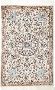 Tappeto Nain 9la Medaglione Floreale Avorio Blu Cielo 61x96 Cm