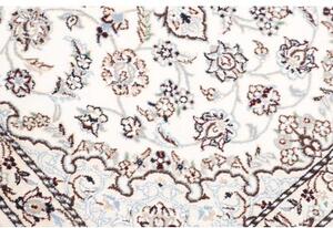 Tappeto Nain 9la Medaglione Floreale Avorio Marrone 81x125 Cm