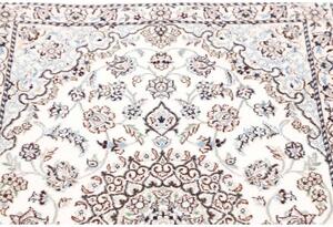 Tappeto Nain 9la Medaglione Floreale Avorio Marrone 81x125 Cm