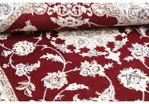 Tappeto Nain 9la Medaglione Floreale Rosso Avorio 105x150 Cm