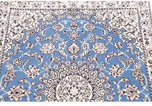 Tappeto Nain 9la Medaglione Floreale Azzurro Bianco 78x114 Cm