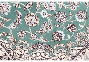 Tappeto Nain 9la Medaglione Floreale Verde Petrolio Avorio 80x120 Cm