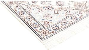 Tappeto Nain 9la Medaglione Floreale Avorio Blu 80x120 Cm