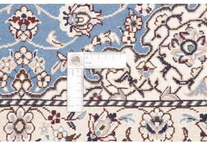 Tappeto Nain 9la Medaglione Floreale Azzurro Bianco 78x114 Cm