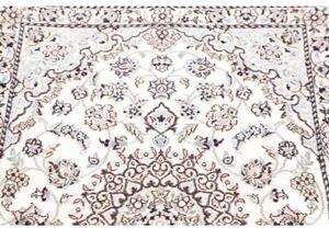 Tappeto Nain 9la Medaglione Floreale Avorio Blu Scuro 81x122 Cm
