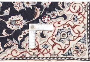 Tappeto Nain 9la Medaglione Floreale Blu Scuro Avorio 99x149 Cm