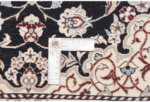 Tappeto Nain 9la Medaglione Floreale Blu Scuro Avorio 81x120 Cm