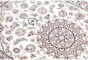 Tappeto Nain 9la Medaglione Floreale Avorio Blu Scuro 81x122 Cm