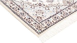 Tappeto Nain 9la Medaglione Floreale Avorio Blu Scuro 81x122 Cm
