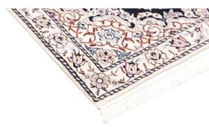 Tappeto Nain 9la Medaglione Floreale Blu Scuro Avorio 80x127 Cm