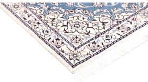 Tappeto Nain 9la Medaglione Floreale Blu Avorio 80x118 Cm