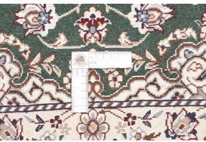 Tappeto Nain 9la Medaglione Floreale Verde Scuro Avorio 80x116 Cm