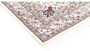 Tappeto Nain 9la Medaglione Floreale Avorio Blu 100x148 Cm