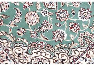 Tappeto Nain 9la Medaglione Floreale Verde Petrolio Avorio 80x120 Cm