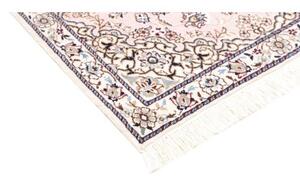 Tappeto Nain 9la Medaglione Floreale Rosa Chiaro Blu Avio 80x120 Cm