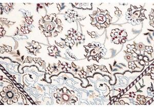 Tappeto Nain 9la Medaglione Floreale Avorio Bordeaux 82x120 Cm