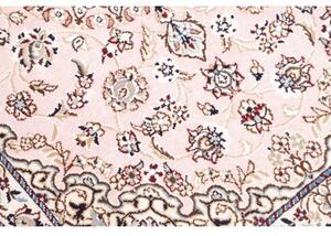 Tappeto Nain 9la Medaglione Floreale Rosa Chiaro Blu Avio 80x120 Cm