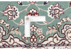 Tappeto Nain 9la Medaglione Floreale Verde Petrolio Avorio 80x120 Cm