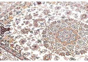 Tappeto Nain 9la Medaglione Floreale Avorio Blu 100x148 Cm
