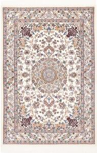 Tappeto Nain 9la Medaglione Floreale Avorio Blu 100x148 Cm