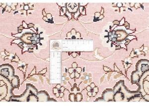Tappeto Nain 9la Medaglione Floreale Rosa Chiaro Blu Avio 80x120 Cm