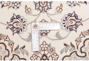 Tappeto Nain 9la Medaglione Floreale Avorio Blu 80x119 Cm