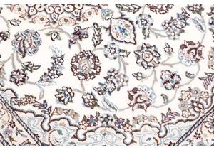 Tappeto Nain 9la Medaglione Floreale Avorio Blu 80x119 Cm