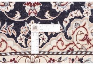 Tappeto Nain 9la Medaglione Floreale Blu Scuro Avorio 80x127 Cm