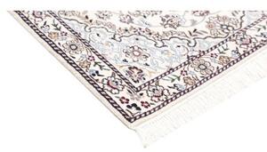 Tappeto Nain 9la Medaglione Floreale Avorio Bordeaux 82x120 Cm