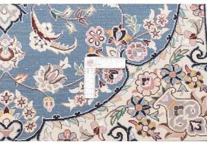 Tappeto Nain 9la Medaglione Floreale Azzurro Avorio 104x156 Cm