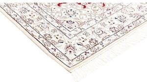 Tappeto Nain 9la Medaglione Floreale Rosso Avorio 100x158 Cm